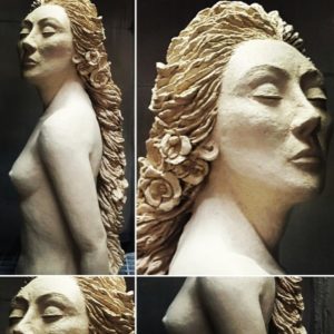 Rzeźba kobiety pani Mirosławy