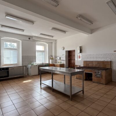 Wnętrze kuchni należącej do świetlicy