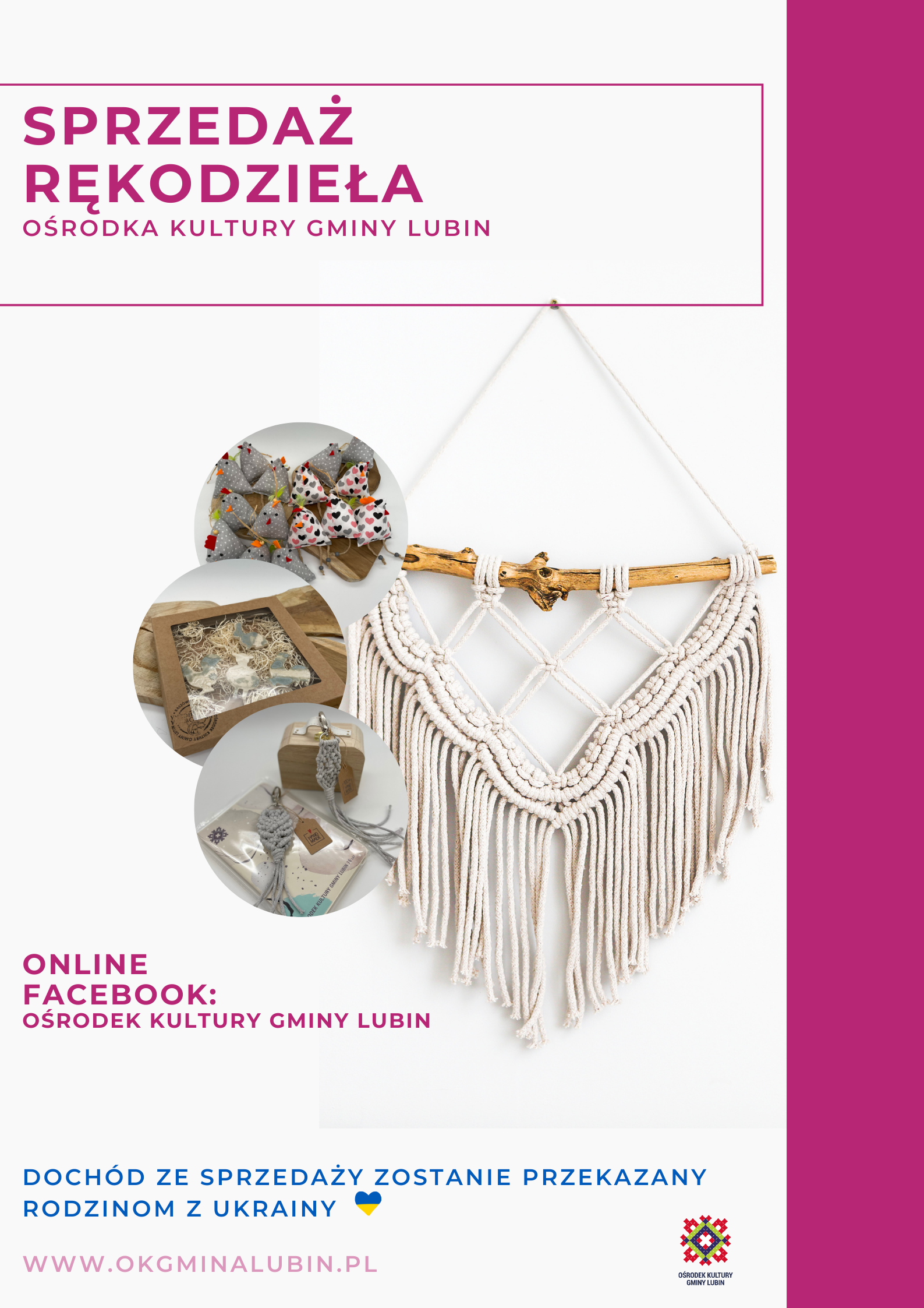 sprzedaż rękodzieła jako pomoc dla uchodźców z ukrainy