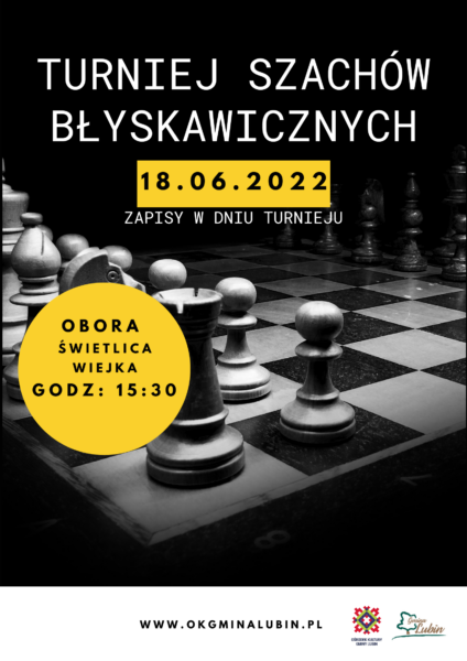 turniej szachów błyskawicznych 18.06.2022 obora godzina 15:00