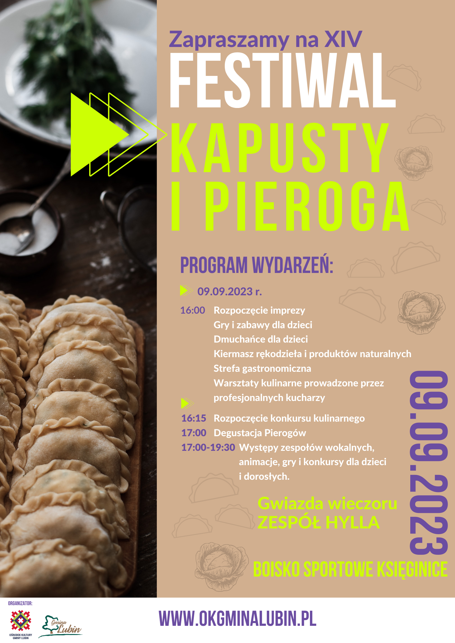 plakat festiwal kapusty i pieroga