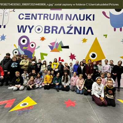 Wizyta w Centrum Nauki Wyobraźni Poznań. Nasi podopieczni z Gminnego Ośrodka Kultury w Lubinie.