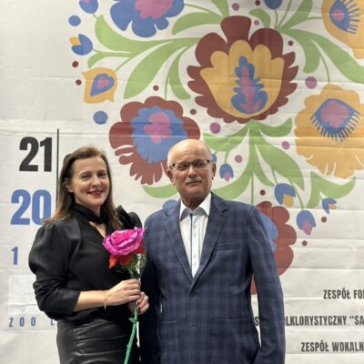 Pani Dyrektor OKGL z Panem Jerzym Tadlą