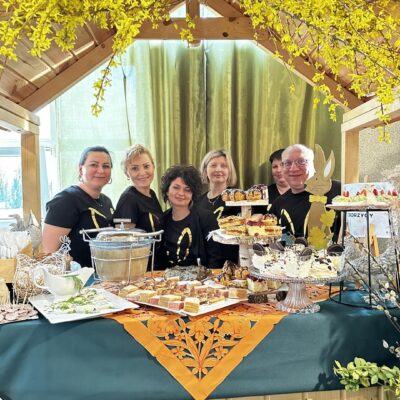 Koło Gospodyń Wiejskich Skowronki z Gorzycy podczas konkursu