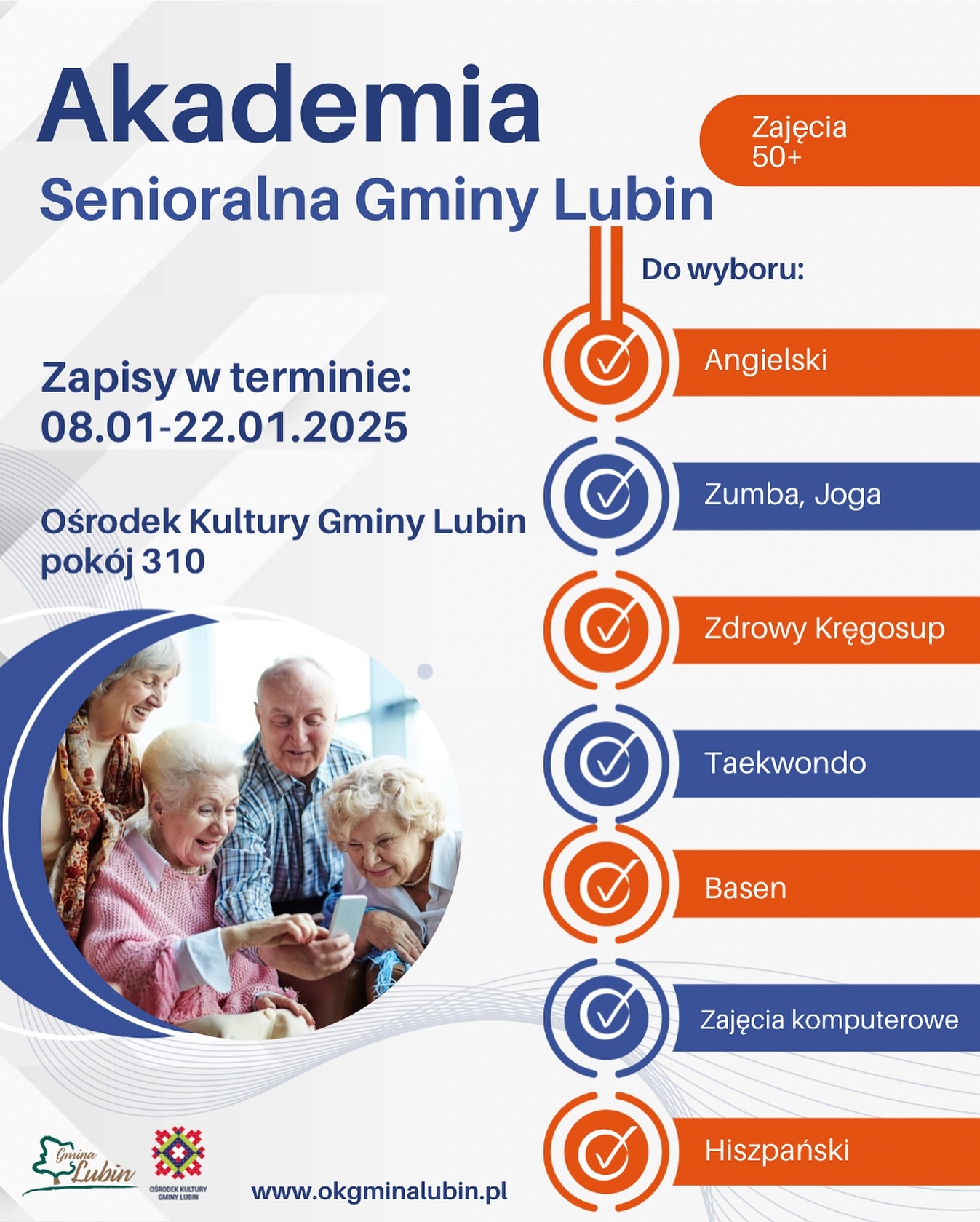 Akademia senioralna zapisy do 22.01.2025r.