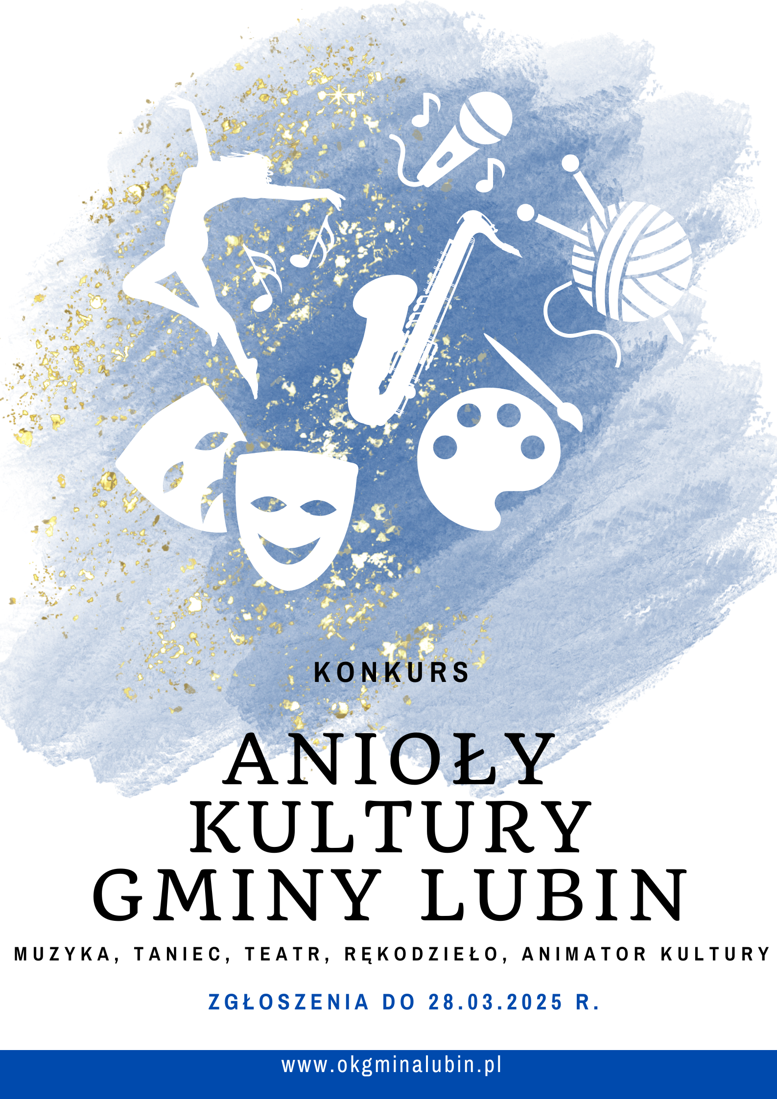 zaproszenie do konkursu anioły kultury gminy lubin 2025