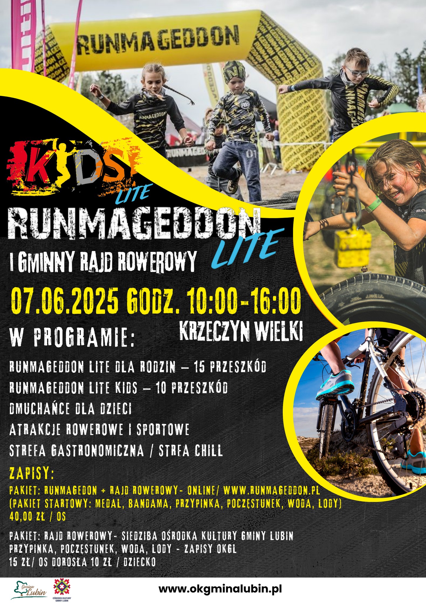 Runmageddon i Rajd 2025 - plakat informacyjny.