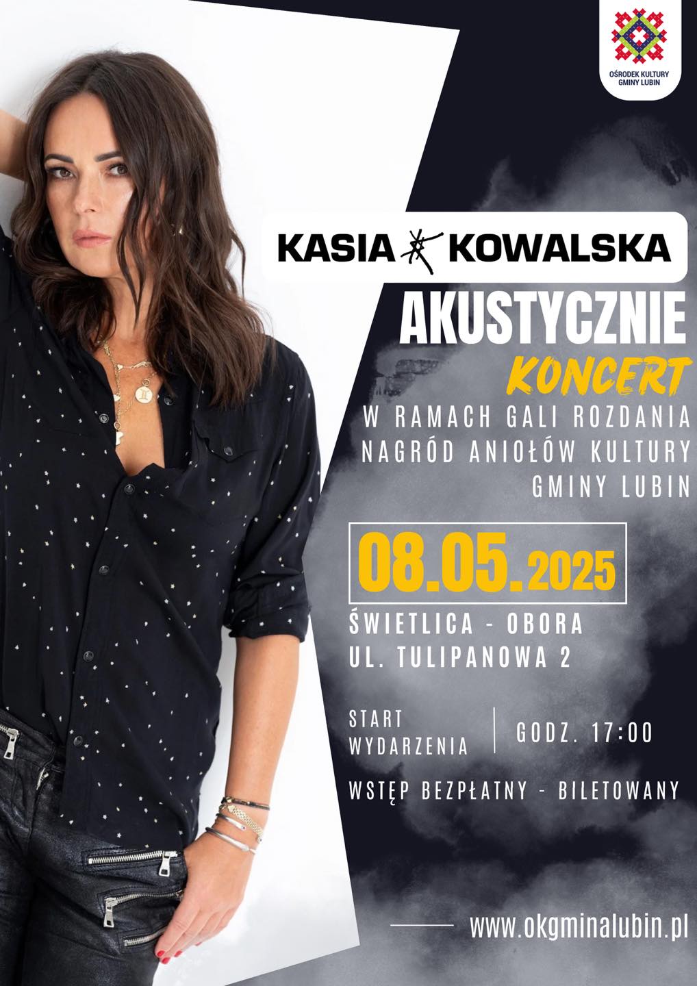 Plakat z Kasią Kowalską. Koncert 08.05.2025