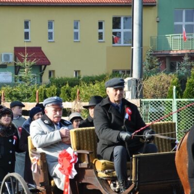 Tadeusz Kielan w bryczce podczas obchodów 11 listopada