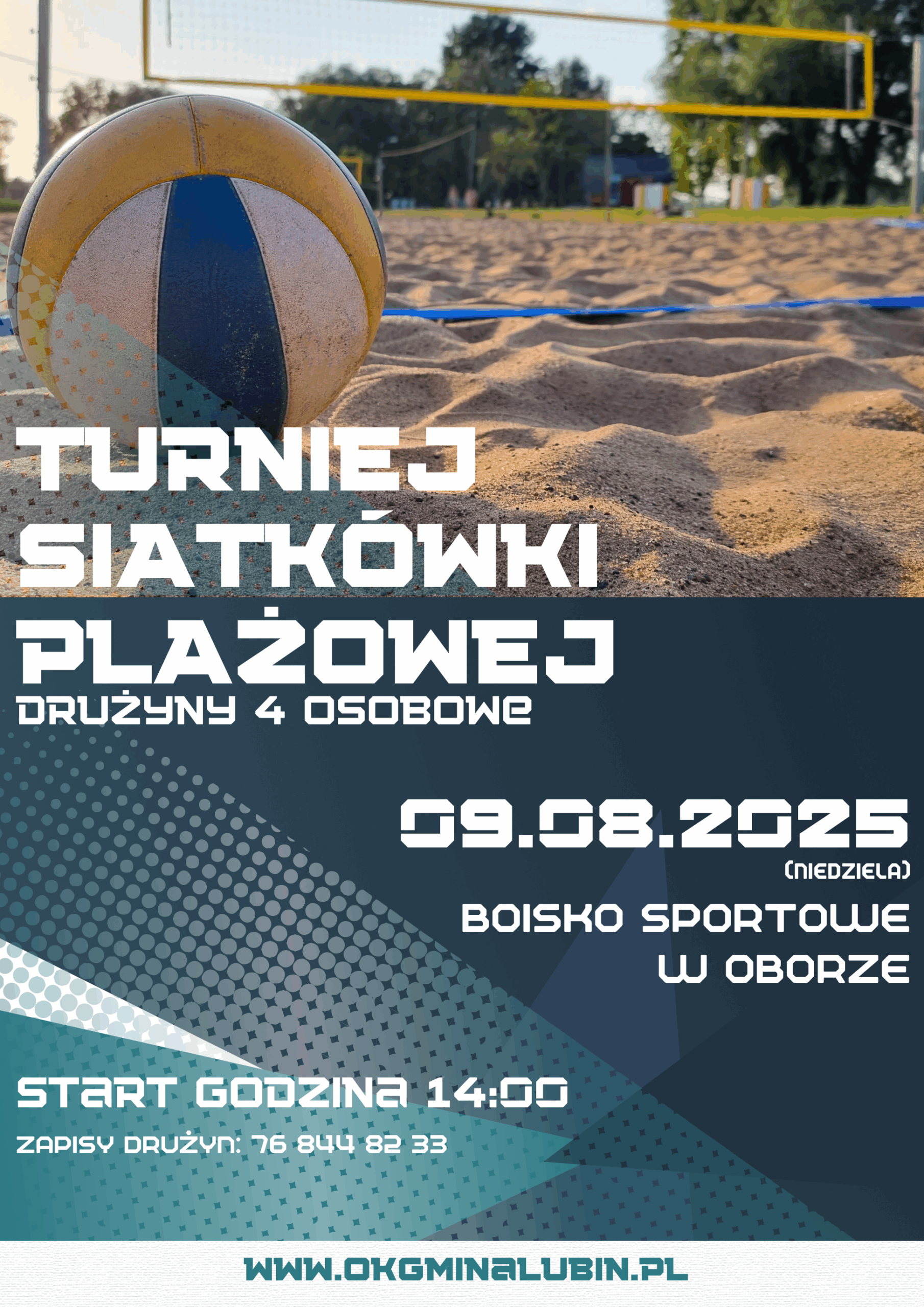 turniej siatkówki plażowej, obora 09.08.2025