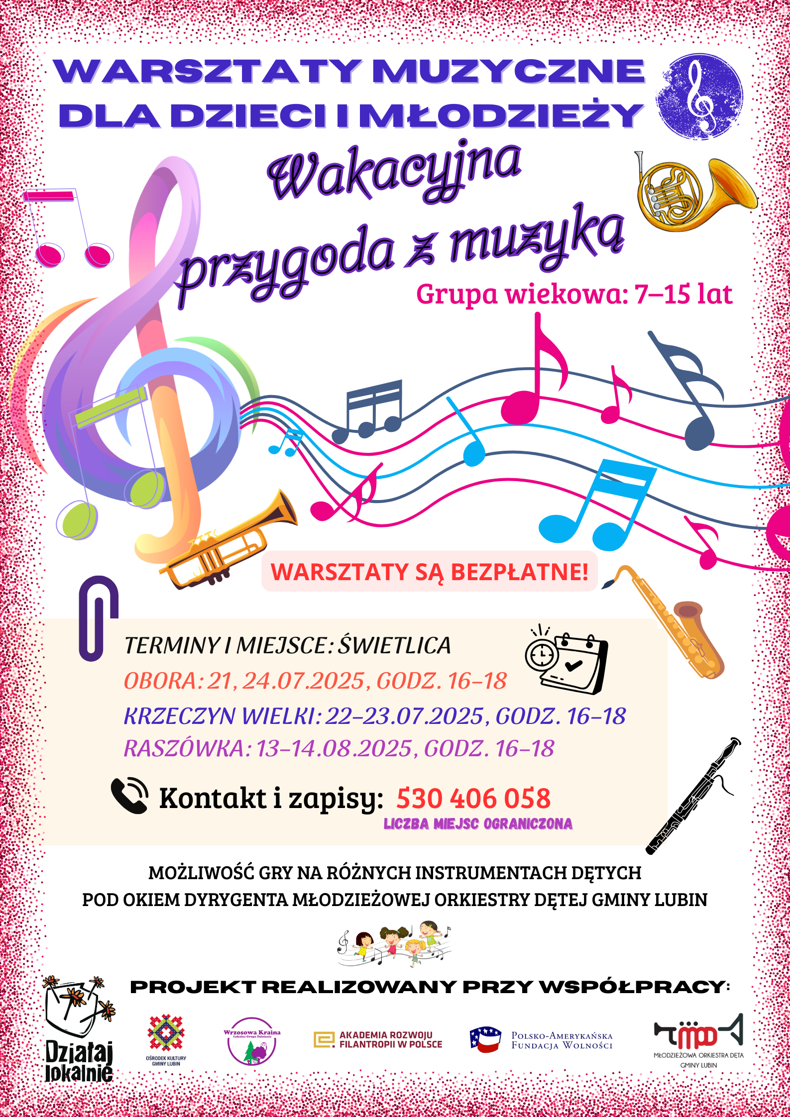 plakat warsztaty muzyczne