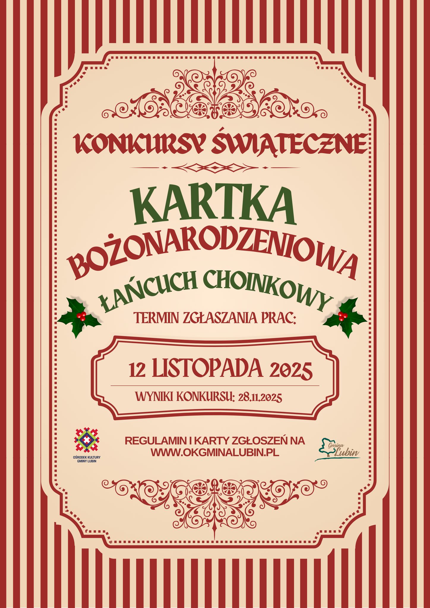 plakat konkurs kartka i łańcuch