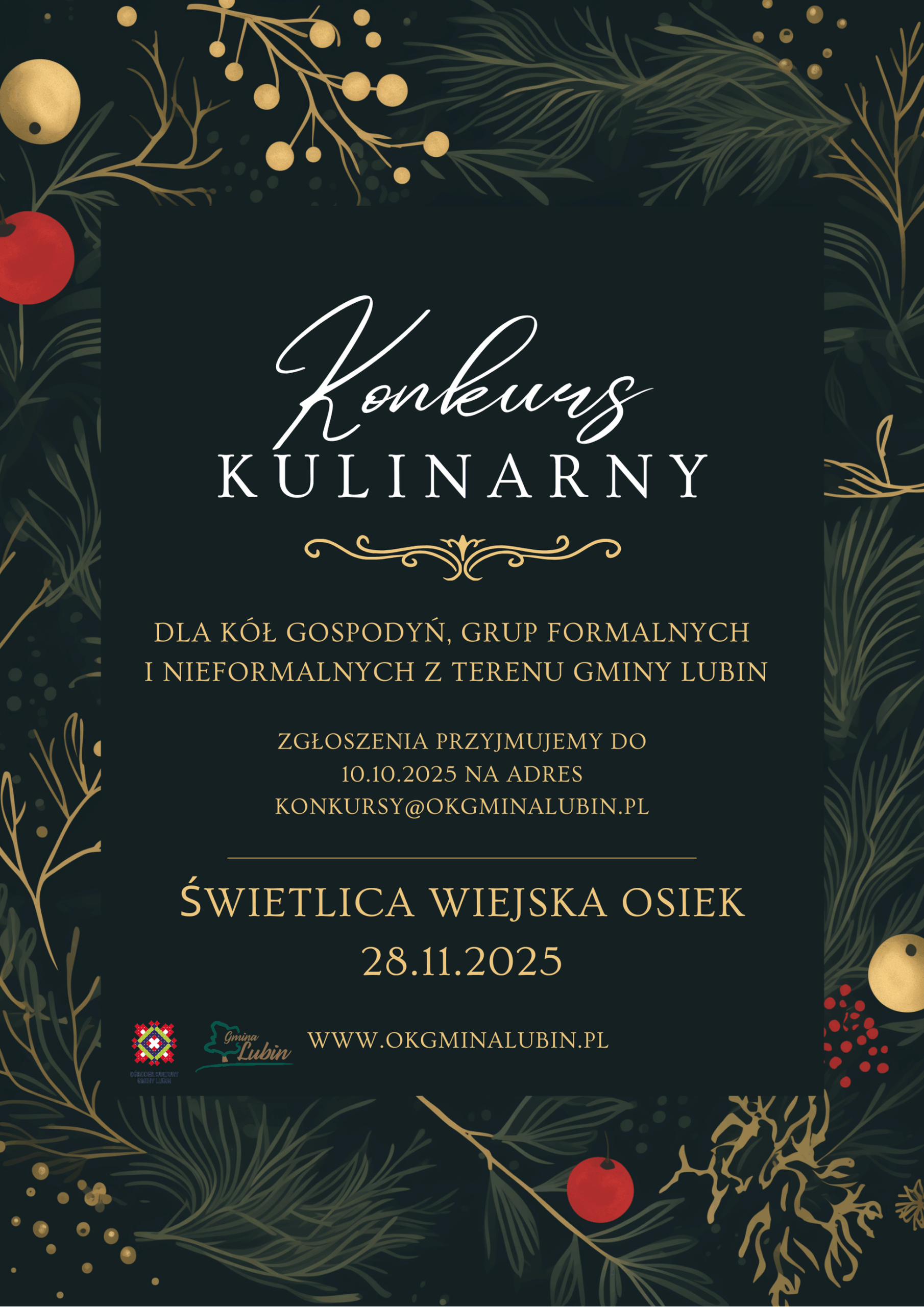 plakat konkurs kulinarny