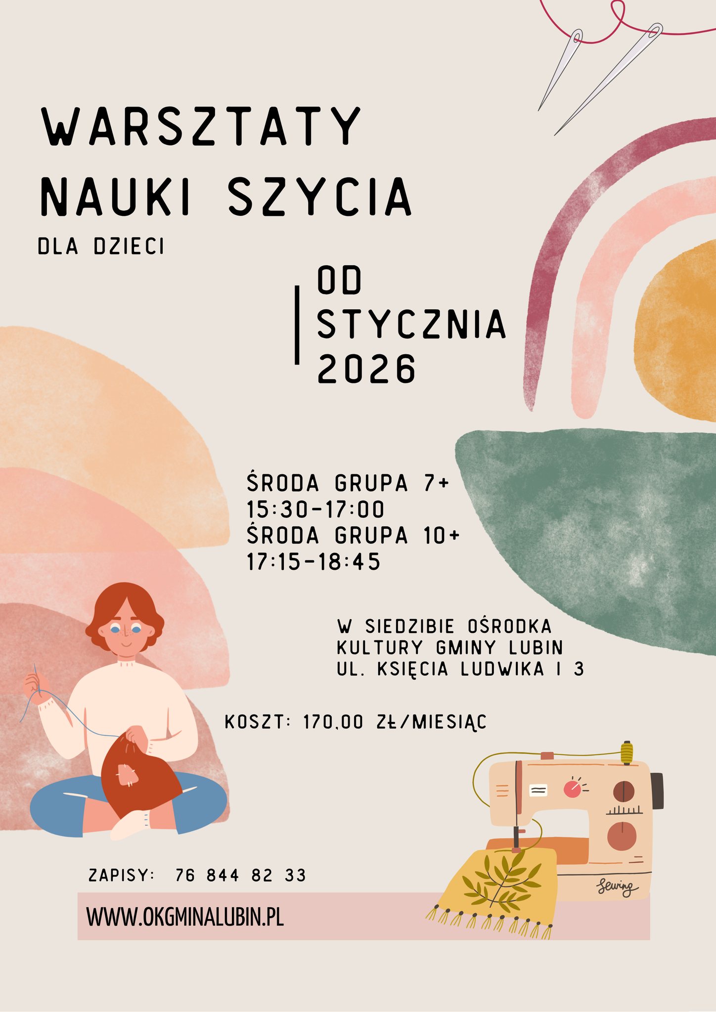 plakat nauka szycia