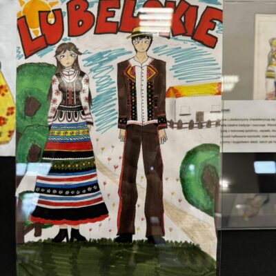 Praca plastyczna przedstawiająca strój lubelski