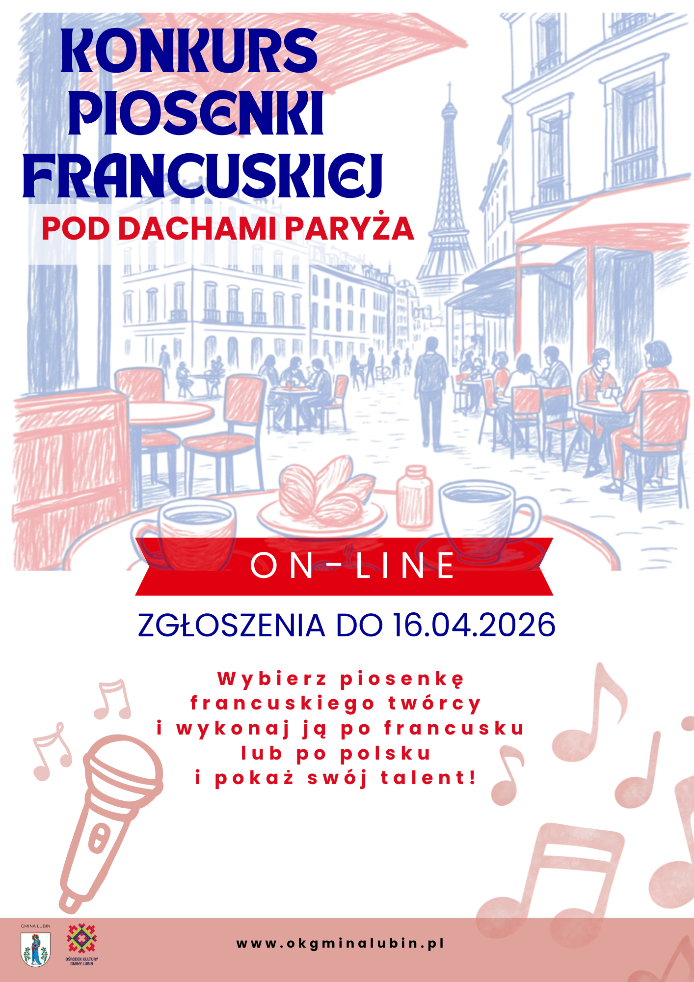 Plakat o Konkursie Piosenki Francuskiej